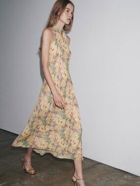 zara brown taffeta dress VOLUMINOUS SATIN LONG DRESS - GARNET